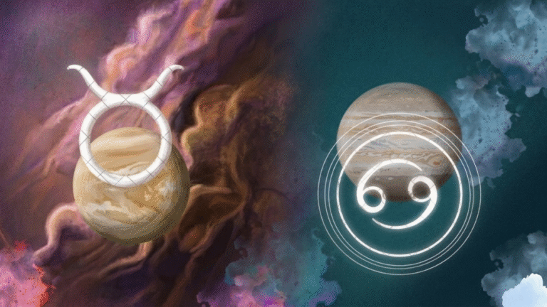 Venus en Tauro en sextil a Júpiter en Cáncer