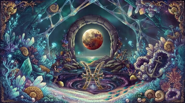 Eclipse parcial de luna llena de Piscis