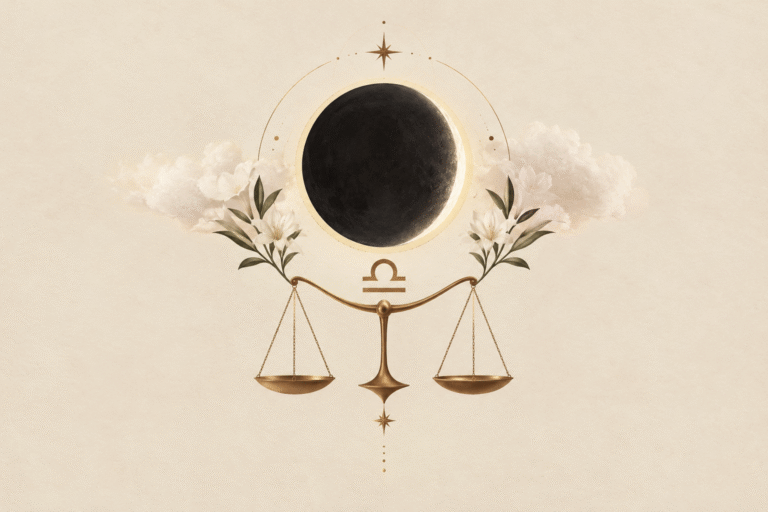 Luna nueva en el grado 17 de Libra